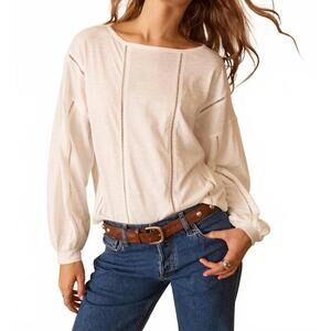 NEW GREY STATE cornelia top in white